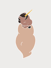 Load image into Gallery viewer, Unicorn Print for Nursery in Coral