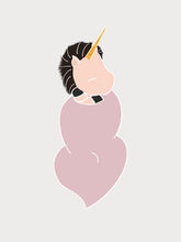 Load image into Gallery viewer, Unicorn Print for Nursery in Pink