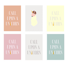 Load image into Gallery viewer, Call Upon A Unicorn Greeting Card Set