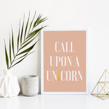 Load image into Gallery viewer, Framed Unicorn Print for Nursery