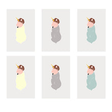 Load image into Gallery viewer, Unicorn Greeting Cards Layout