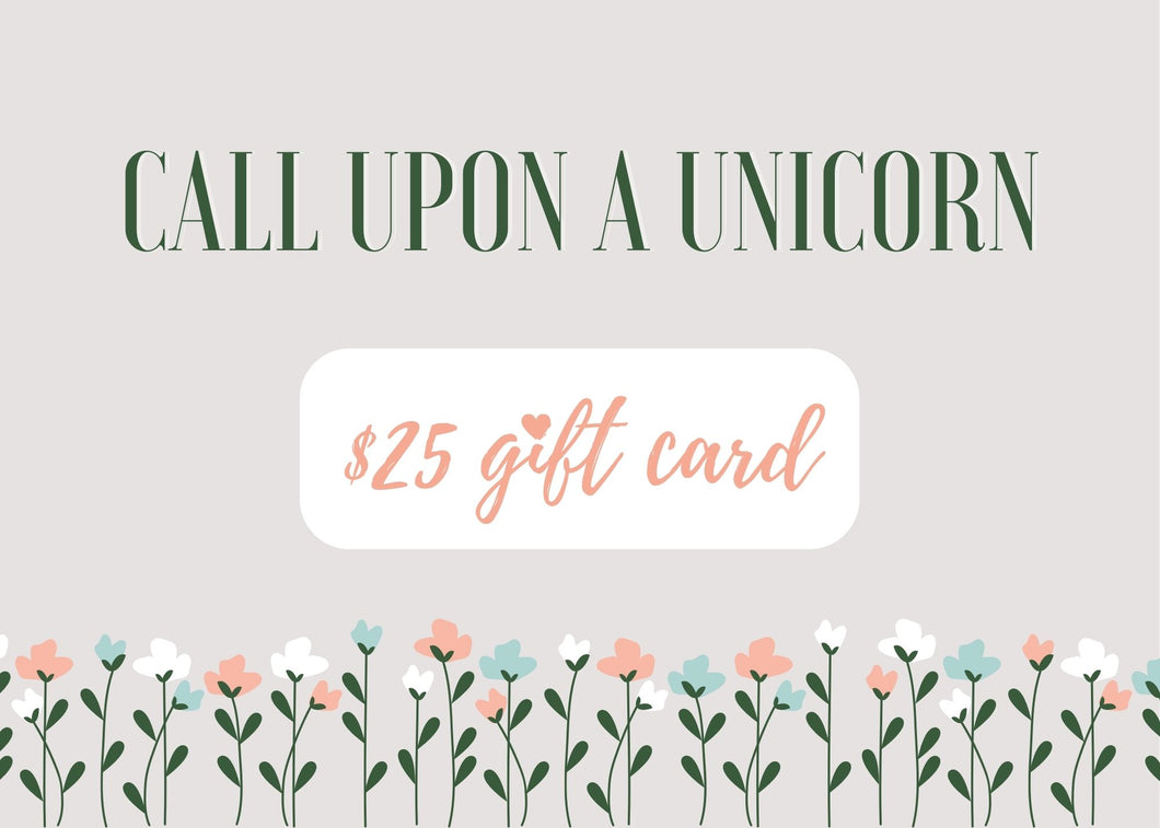Unicorn Gift Card $25