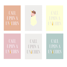 Load image into Gallery viewer, Call Upon A Unicorn Greeting Card Set
